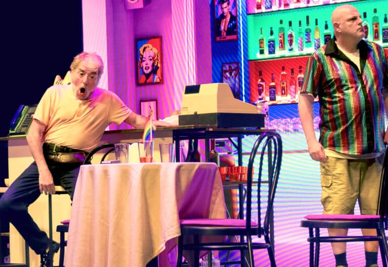 Los actores Sergio Pazos y Santiago Urrialde