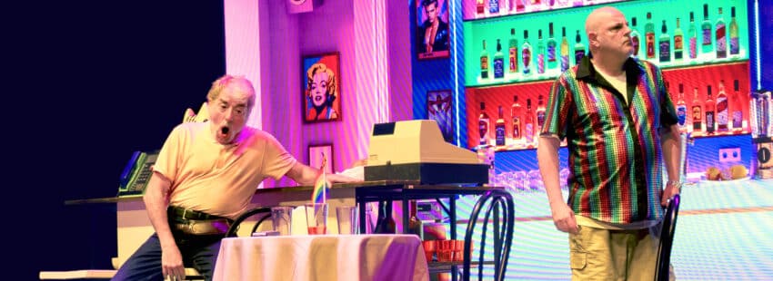 Los actores Sergio Pazos y Santiago Urrialde