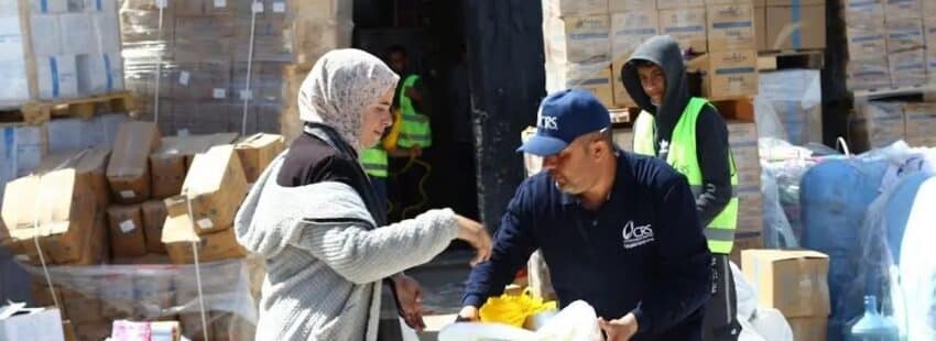CRS lleva ayuda a Gaza