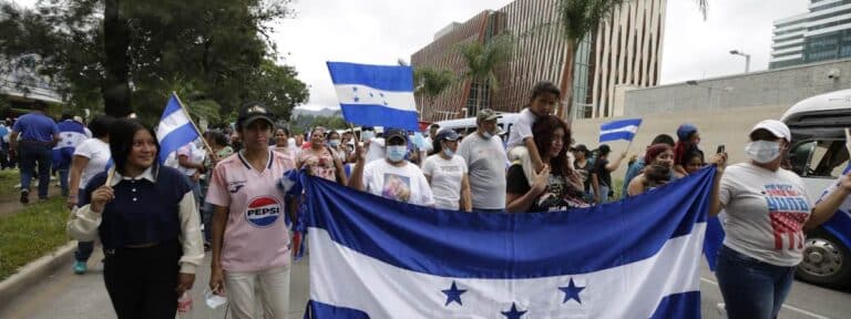 Marcha en Honduras
