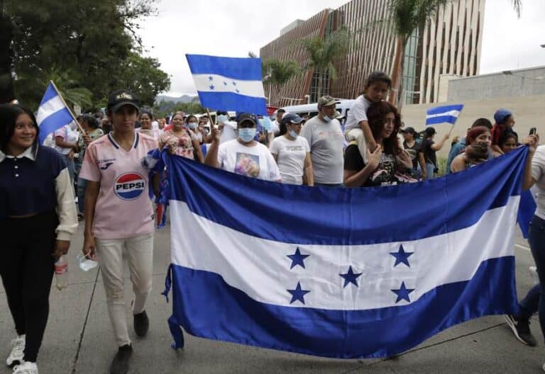 Marcha en Honduras