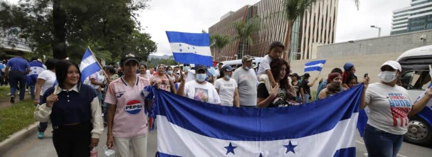 Marcha en Honduras