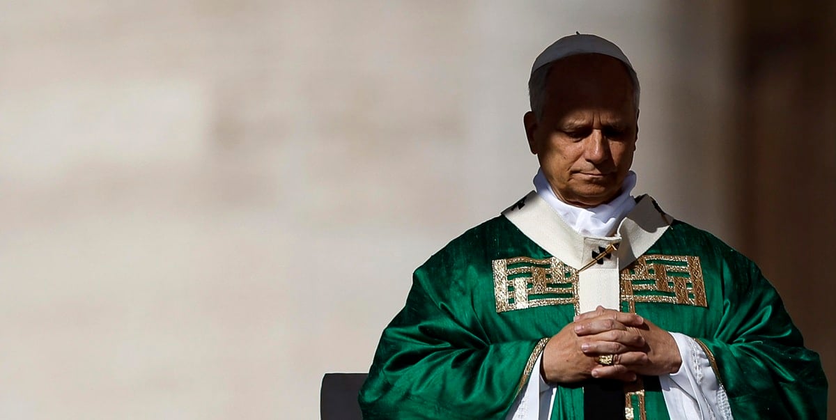 León XIV, en la Plaza de San Pedro