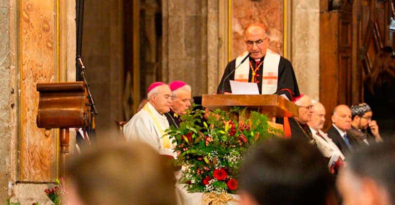 Fernando Chomalí celebró un Te Deum en la catedral de Santiago de Chile