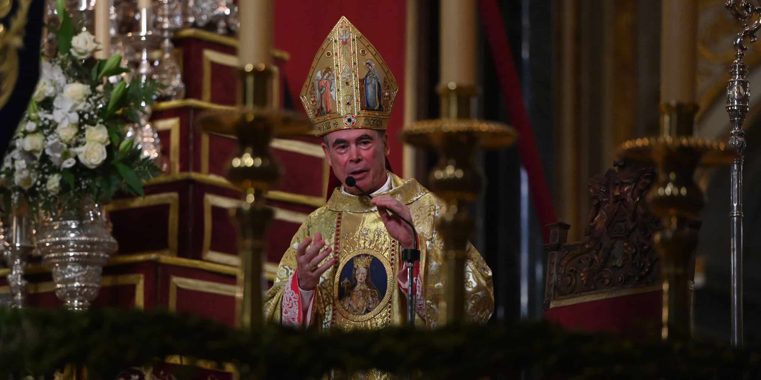 Jesús Catalá, obispo de Málaga, en su despedida