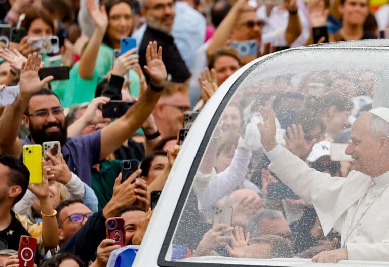 El papa León XIV, en la audiencia general