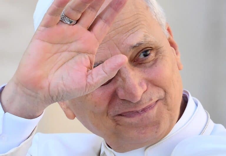 León XIV, durante la audiencia general del 17 de septiembre de 2025