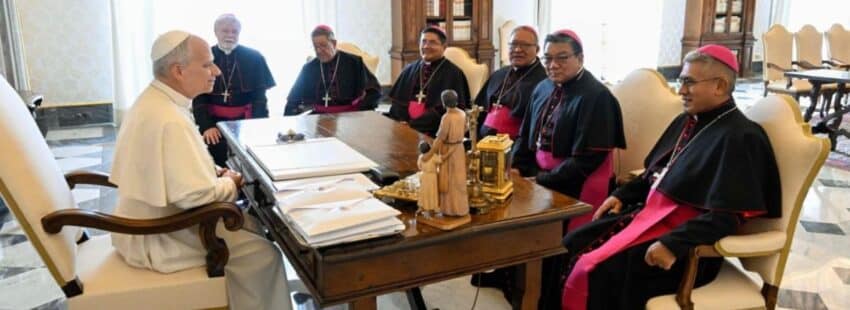 Obispos bolivianos y el papa León XIV