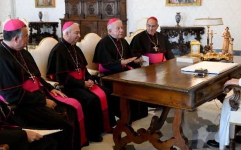 Obispos mexicanos con el papa León XIV