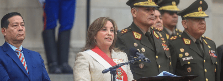 Dina Boluarte, presidenta de Perú