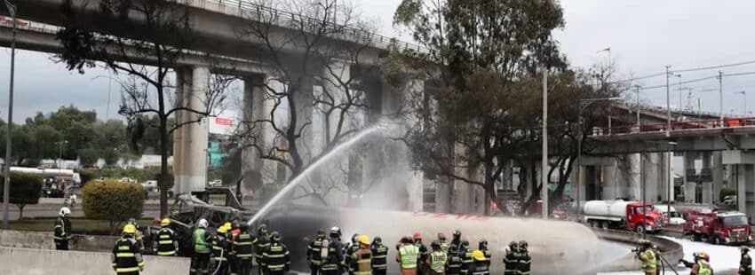 Accidente pipa de gas