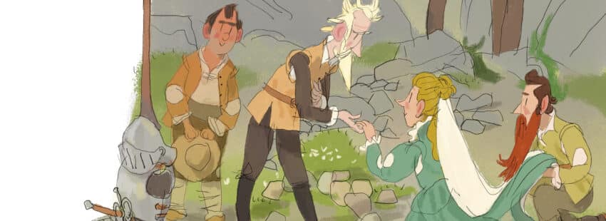 Ilustración de 'El Quijote en verso', de Juan Muñoz, a cargo de Javier Andrada