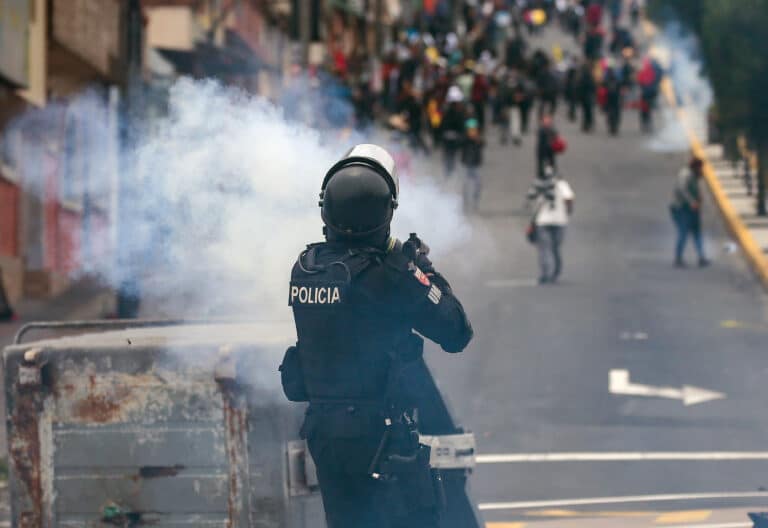 Protestas indígenas en Ecuador