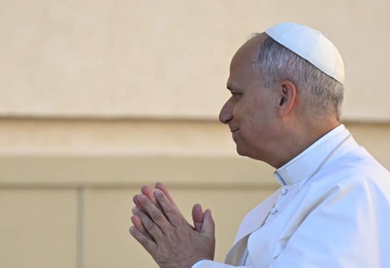 León XIV, en el papamóvil