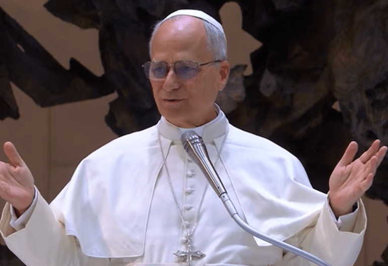 León XIV Aula Pablo XIV durante el Jubileo de los Gitanos