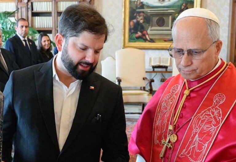 El presidente Boric fue recibido por el papa León XIV