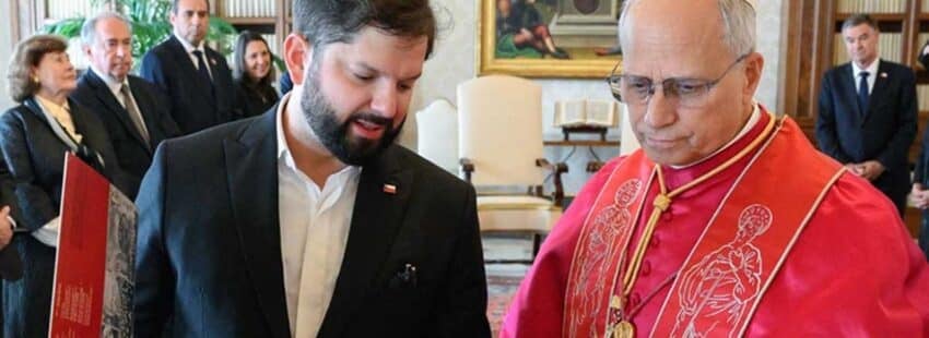 El presidente Boric fue recibido por el papa León XIV