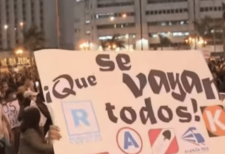 Protestas en Perú.