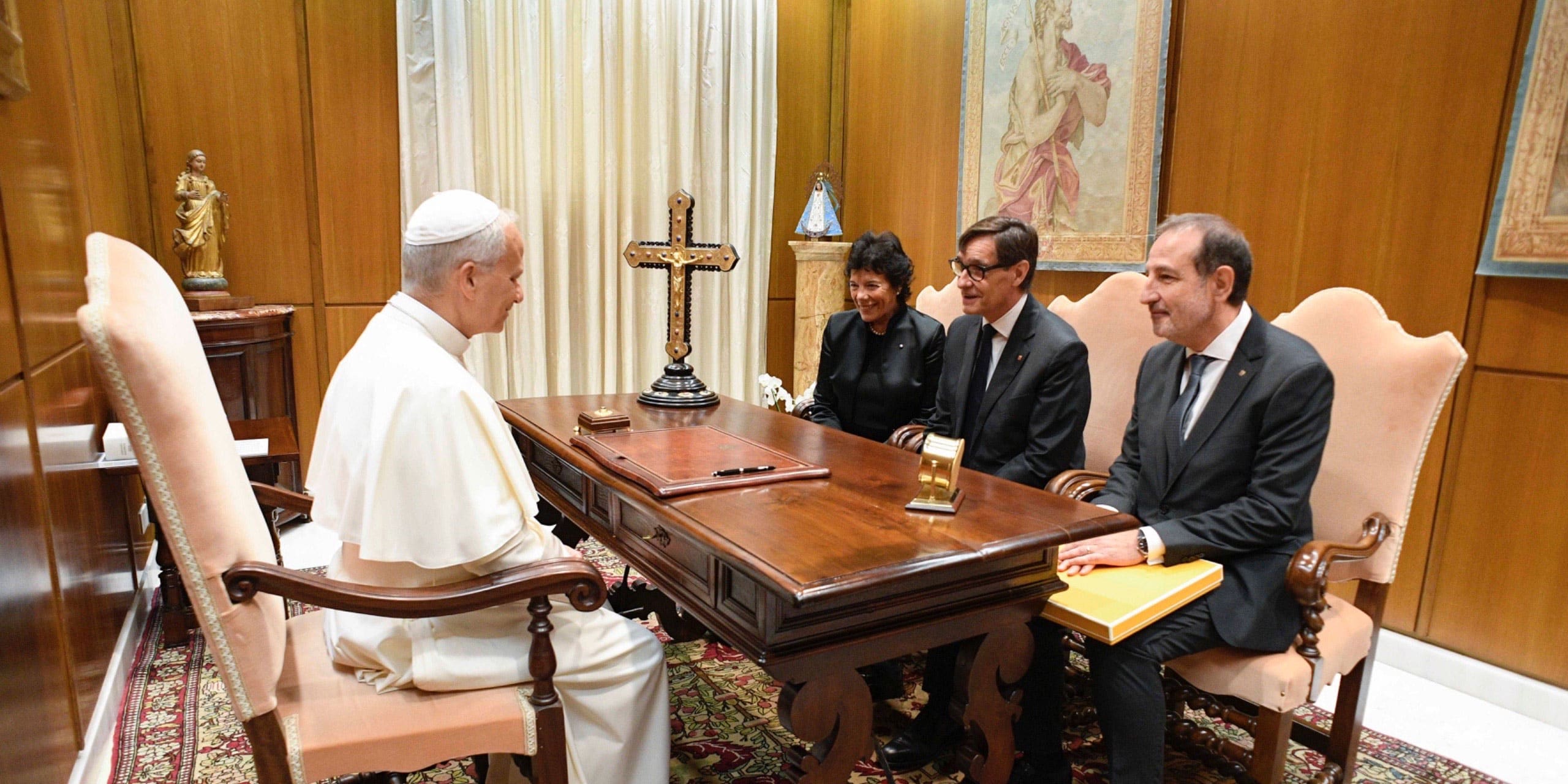 León XIV recibe en audiencia a Salvador Illa