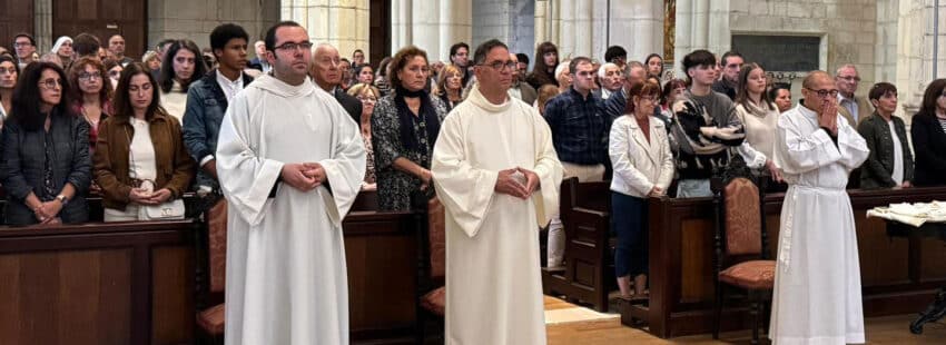 Patxi y Josu Antón, padre e hijo se convierten en diáconos en la misma celebración