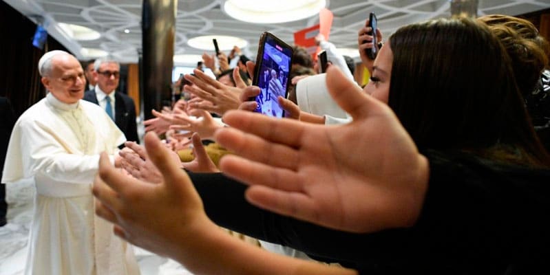 León XIV, en el Jubileo del Mundo Educativo