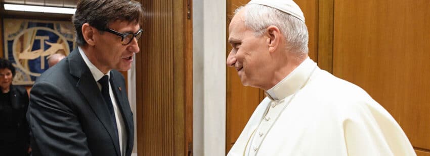 León XIV recibe en audiencia a Salvador Illa