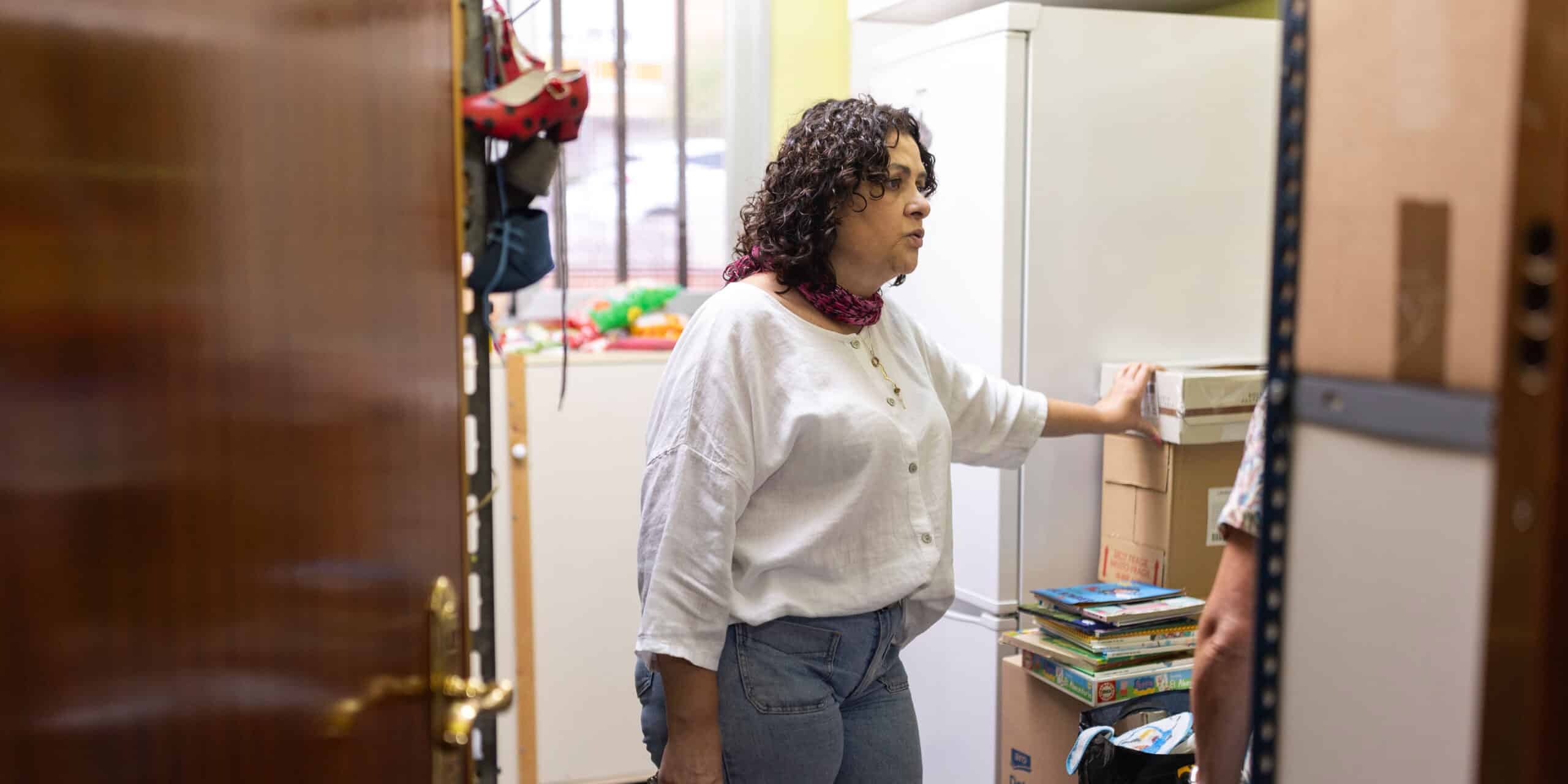 Nathalie, responsable de Cáritas de la parroquia de Zarzaquemada (Leganés)