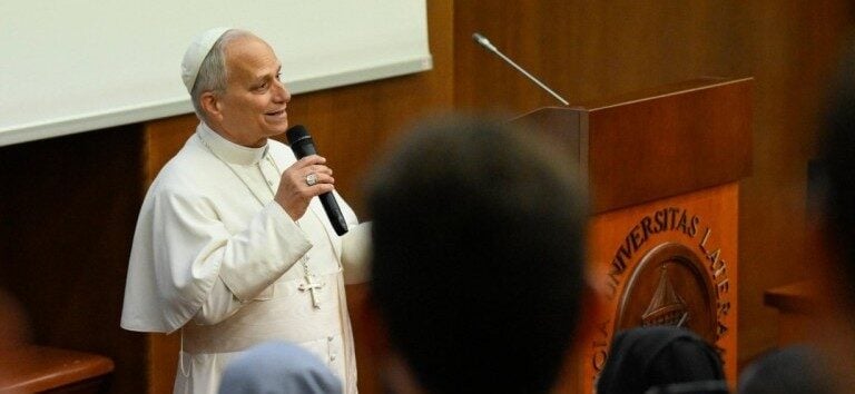 León XIV en la Lateranense