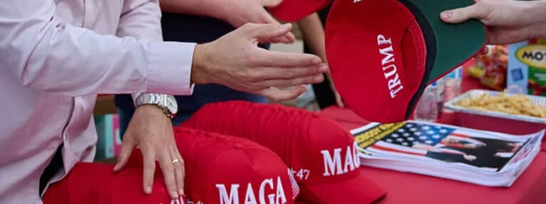 Gorras del movimiento MAGA estadounidense