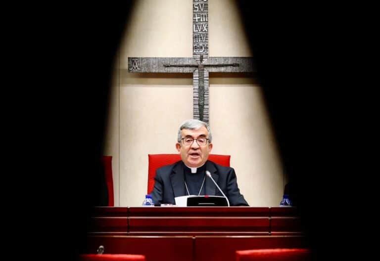 Luis Argüello, durante la Asamblea Plenaria de la Conferencia Episcopal