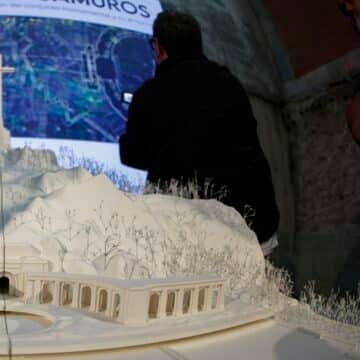 MADRID, 11/11/2025.- Maqueta del proyecto 'La base y la cruz' que ha sido elegido este