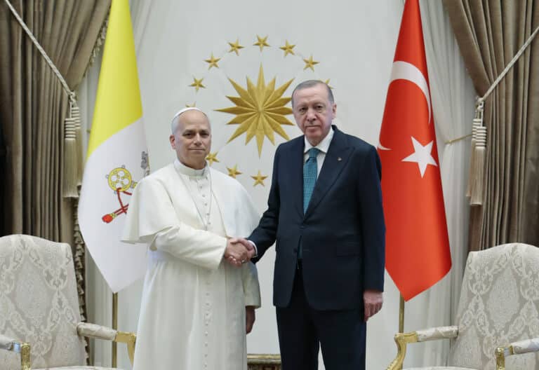 León XIV, con Erdogan
