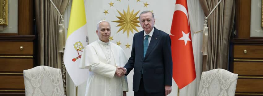 León XIV, con Erdogan