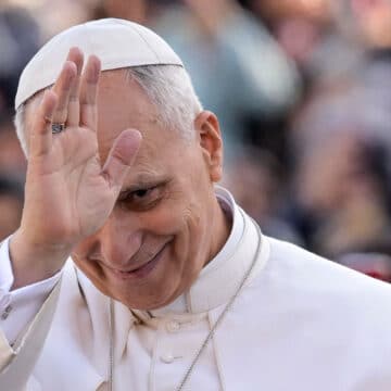 León XIV, durante la audiencia general