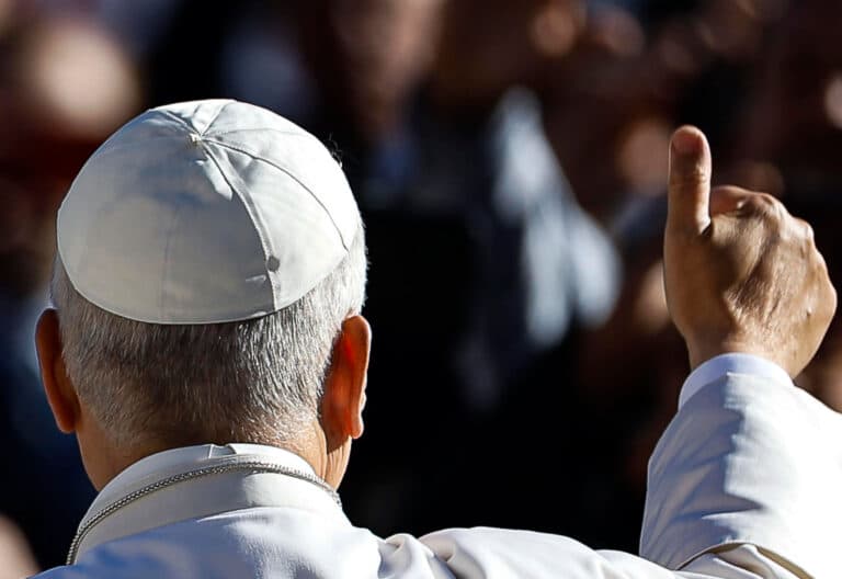 El papa León XIV en la audiencia general