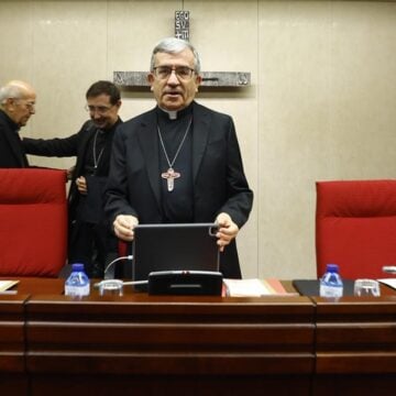 Luis Argüello, durante la Asamblea Plenaria de la Conferencia Episcopal