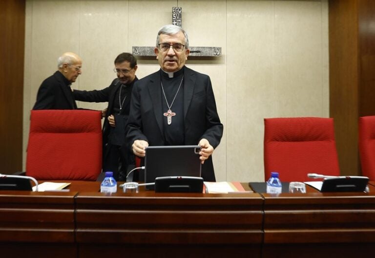 Luis Argüello, durante la Asamblea Plenaria de la Conferencia Episcopal