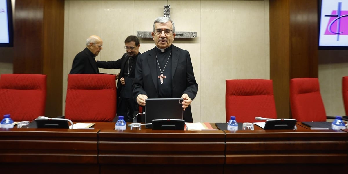 Luis Argüello, durante la Asamblea Plenaria de la Conferencia Episcopal