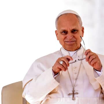 León XIV, durante la audiencia general