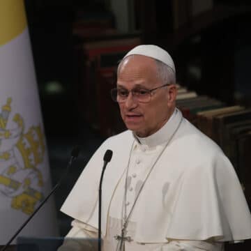 León XIV, en su discurso ante las autoridades, la sociedad civil y el cuerpo diplomático de