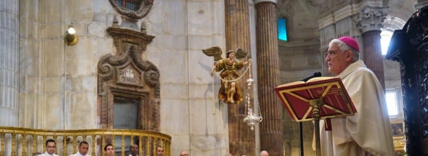 Rafael Zornoza, en la catedral de Cádiz