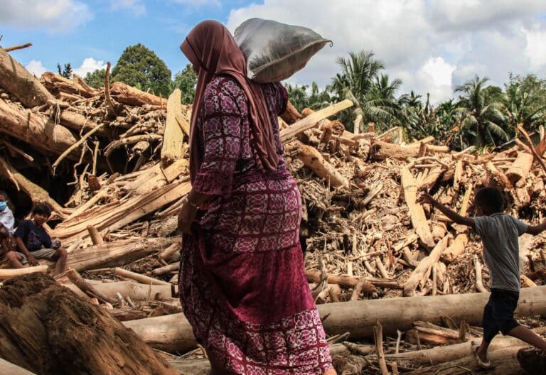 Ciclón en Indonesia
