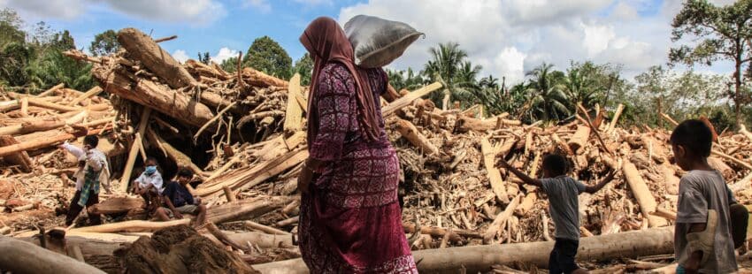 Ciclón en Indonesia