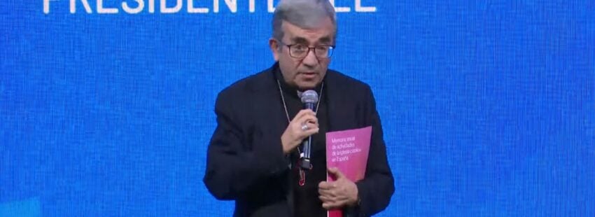 Luis Argüello, en la presentación de la Memoria de Actividades de la Iglesia 2024