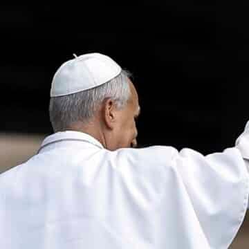 León XIV, durante una audiencia general