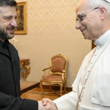 Zelenski y León XVI