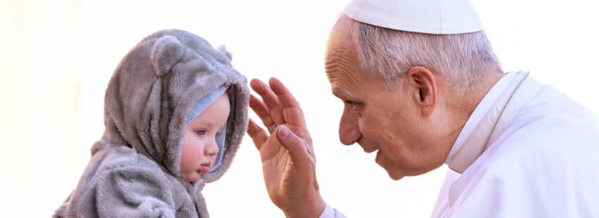 León XIV, durante la audiencia general