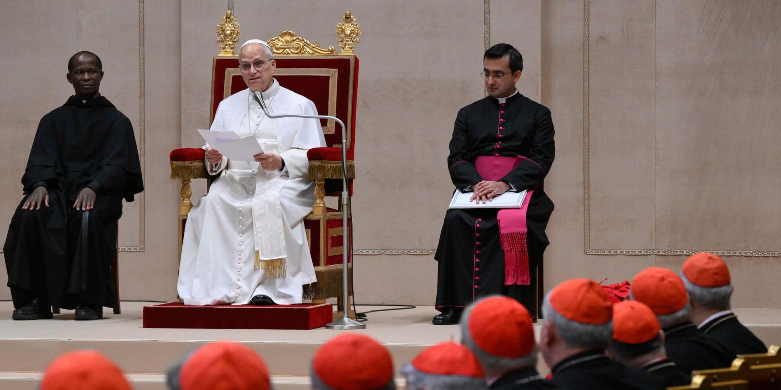 El papa León XIV, en su primer discurso de Navidad a la Curia romana