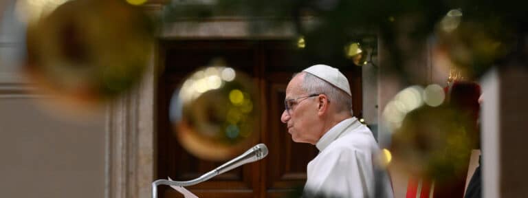El papa León XIV, en su primer discurso de Navidad a la Curia romana