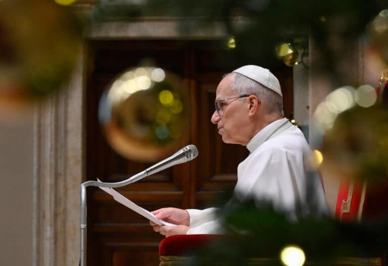 El papa León XIV, en su primer discurso de Navidad a la Curia romana